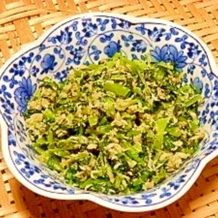 小松菜とシラス炒り